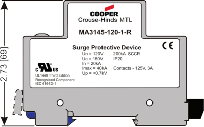MTL MA3145-230-1-R浪涌保护器